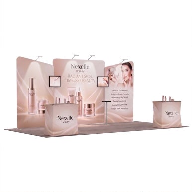 6m Exhibition Stand - Modular Display Stand with Dual Counters & Storage