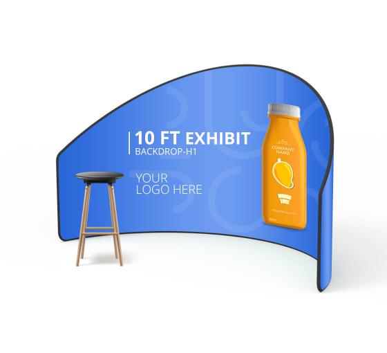 Exhibition Backdrop Curved Wall Trade Show Backdrop