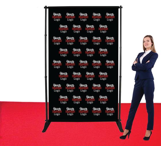 5 Ft X 8 Ft Step And Repeat Wall Customise Media Walls At Bannerbuzz