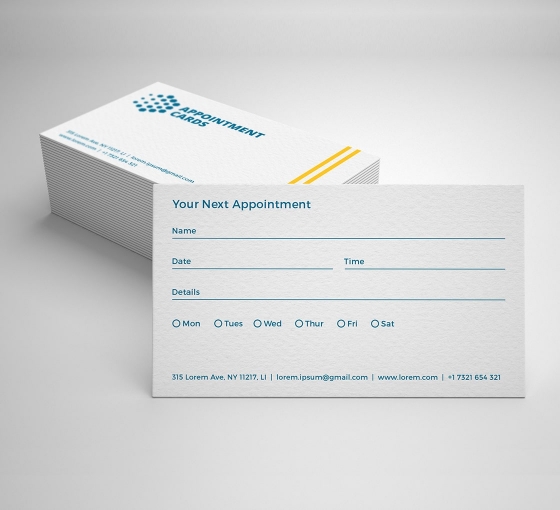 Business Appointment Cards