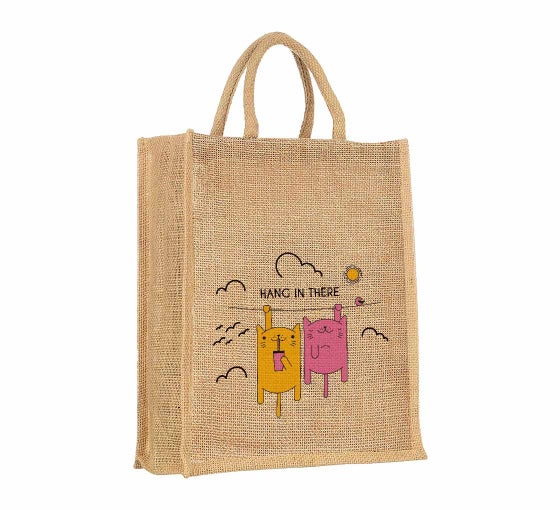 Shop 100 Biodegradable Jute Tote Bags BannerBuzz AU