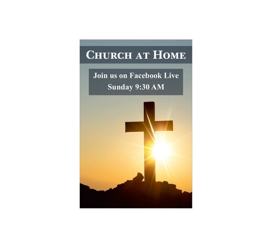 Church at Home Yard Signs Church Signs