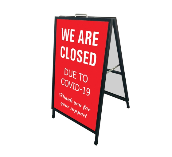 We are Closed due to Covid-19 Metal Frames