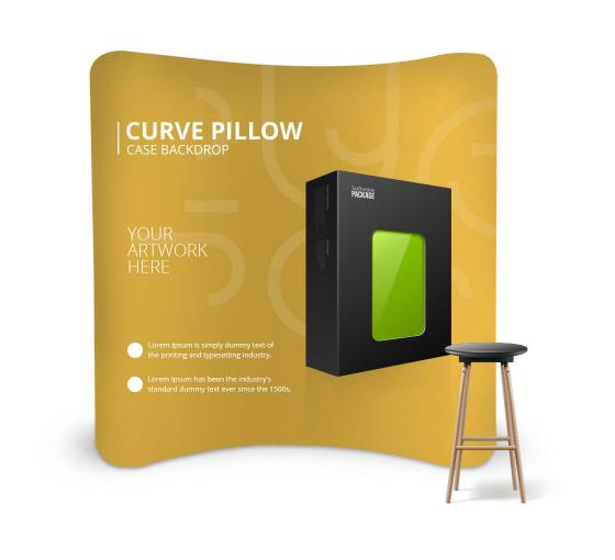 Curved Backdrop Stand Trade Show Backdrop
