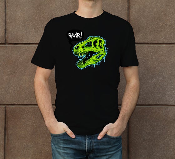 Shop for Custom Black Printed T-Shirt 