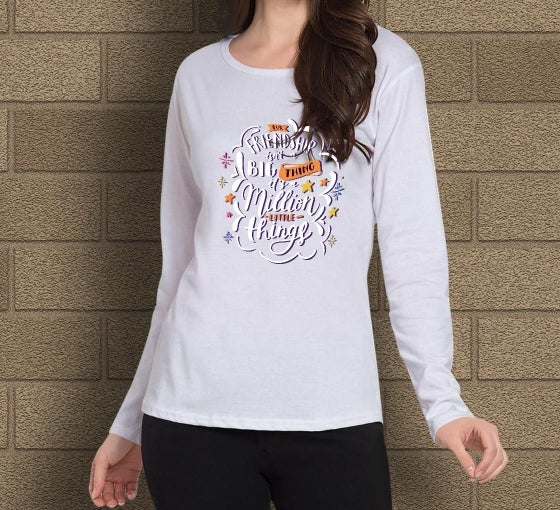Custom Printed Long Sleeves Crew Neck 