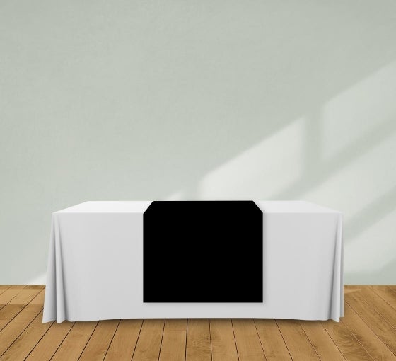 2.5' x 6' Table Runners Black