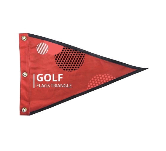 Custom Triangle Golf Flags Triangle Golf Course Flags