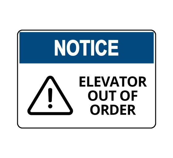 Elevator Out of Order Sign | Elevator Warning Signs | BannerBuzz