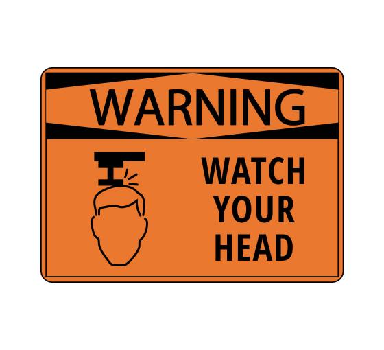 Watch Your Head Sign | Hazard Warning and Safety Signs Australia