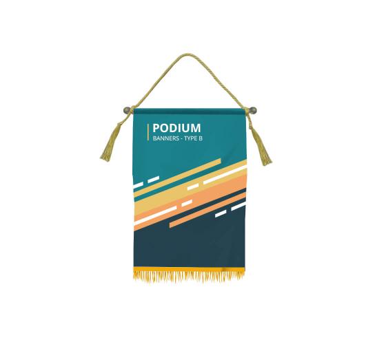 Podium Banners Custom Podium Flags Banners