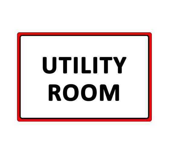 Utility Room Sign