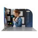 3m Magnetic Modular Fabric Displays - L Shape Sloped