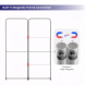 3m Magnetic Modular Fabric Displays - L Shape Four Corner Kit