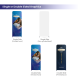 3m Magnetic Modular Fabric Displays - L Shape Four Corner Kit
