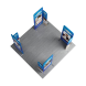 3m Magnetic Modular Fabric Displays - L Shape Four Corner Kit