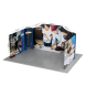 5x3m Magnetic Modular Fabric Displays - U Shape