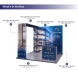 3m Backlit Exhibition Stand LED Lightbox Display with Counter Branding Panels what In the package