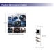 3m Backlit Exhibition Stand LED Lightbox Display with Shelf dimension