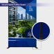 2m Magnetic Modular Fabric Display - Cross Island Shape