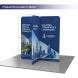 2m Magnetic Modular Fabric Display - Cross Island Shape