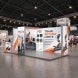 6m Backlit Exhibition Stand LED Lightbox Display with Counters Side Panels lifestyle