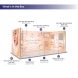 6m Backlit Exhibition Stand LED Lightbox Display with Shelving what In the package