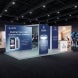 6m Backlit Exhibition Stand Premium LED Lightbox Display with Counters Branding Panels lifestyle