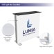 6m Backlit Exhibition Stand Premium LED Lightbox Display with Counters Branding Panels seg light box counter