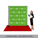 2.5 m x 2.5 m Step and Repeat Fabric Banners