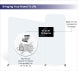 3m Exhibition Stand - Portable Display Stand with Counter & Display Setup