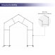 A shaped Arch Stand Ensures Durability