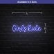 Girls Rule Neon Sign