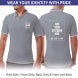 Men's Grey Polo Shirt - Printed