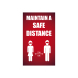 Maintain a Safe Distance Window Clings