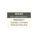 Covid-19 Prevention Wash your Hands Indoor Floor Mats