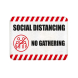 Social Distancing No Gathering Indoor Floor Mats