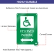 Reflective Handicap Parking Signs