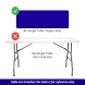180 cm Rectangle Table Toppers - Blue