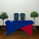 6' Cross Over Table Covers - Blue & Red