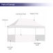 Custom Pop Up Gazebos 4.5m x 3m