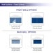 Custom Canopy Tents  Wall Options Front Back