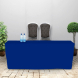 8' Fitted Table Covers - Blue - 4 Sided