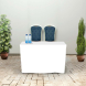 120 cm Fitted Table Covers - White