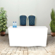 180 cm Fitted Table Covers - White