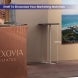 inline 20 ft inline trade show booth design 41 shelf for marketing material