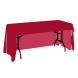 250 cm Open Corner Table Covers - Red