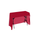 4' Open Corner Table Covers - Red