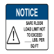 Floor Load Limit Sign