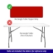 6' Rectangle Table Toppers - Red